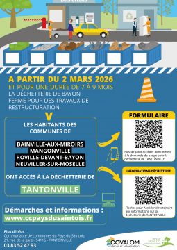 Fermeture de la déchetterie de Bayon