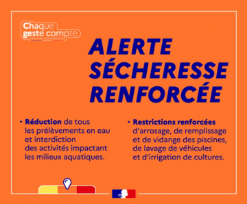 Sécheresse : les restrictions de l'usage de l'eau sont renforcées